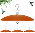 13" Hummingbird Feeder Shade Cover,Bird Feeders Dome Rain Cover,Hummingbird Umbrella for Shepherd's Hook Outdoors (Terracotta), 4 Pack