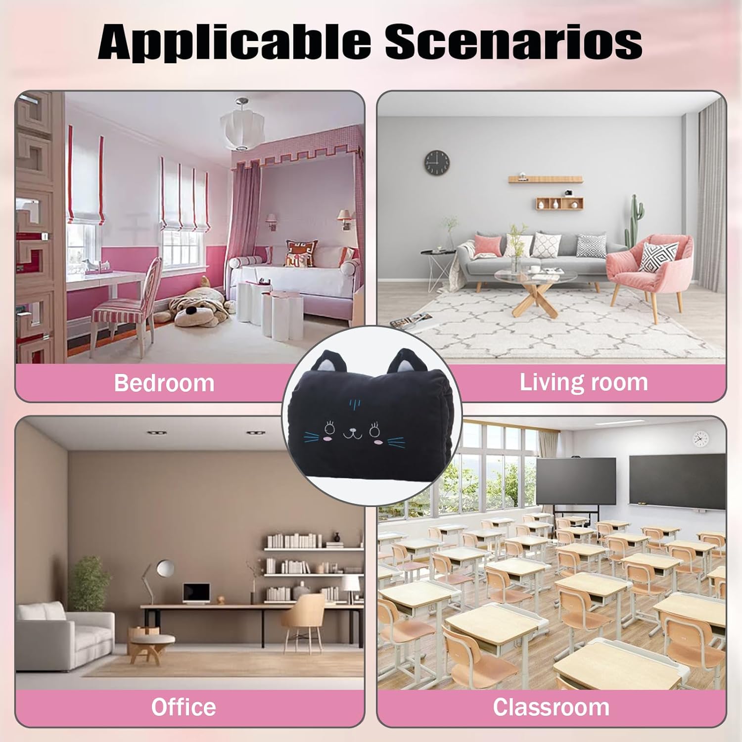 Kids Cartoon Hand Pillow Hand Warmer,Multifunction Home Animal Doll Plush Muffs Cartoon,Soft Cotton,for Napping,Travel Essentials (model7)