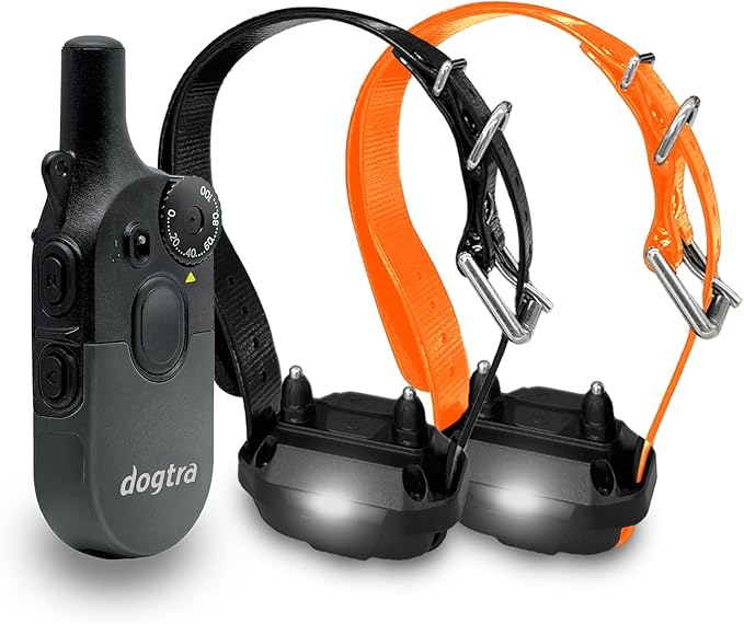 Dogtra 200iQ 2-Dog Remote Training E Collar – 100 Levels, Tone, Vibration, 1/2 Mile Range – Compact, Waterproof, One-Handed Control for Dogs 10 lbs+ – Lightweight System for Daily Obedience Training