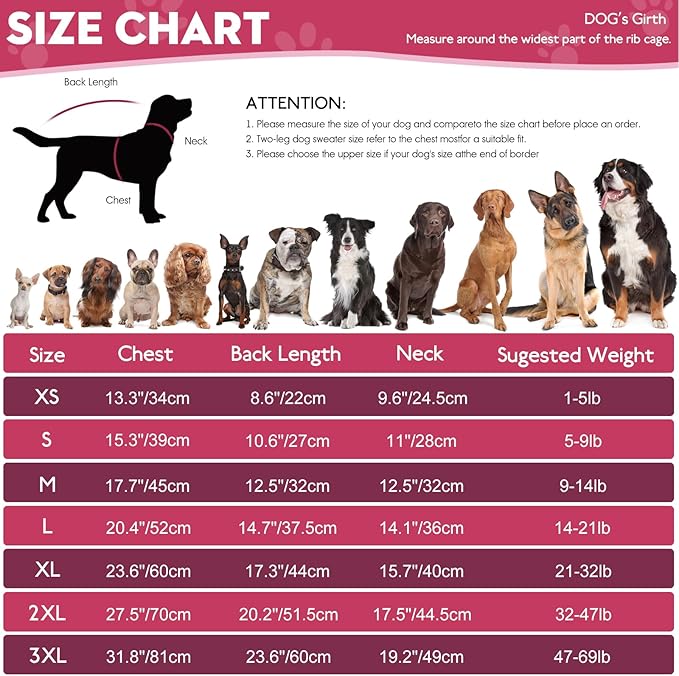 Pet Sweaters,Turtleneck Pullover Dog Sweater,Pet Sweaters for Dogs,Pet Clothes,Pet Clothing,Suitable for All Types of Dogs and Most Seasons (Pink Group, XL)