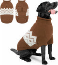 Queenmore Warm Dog Sweater, Soft Pet Knitwear, Knitted Pullover, Winter Pet Clothes for Small Medium Dogs Cats