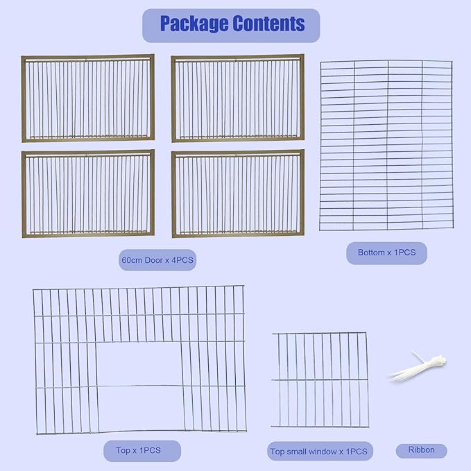 15" H Chicken Pigeon Trap Cage Birdcage Small Animal Trap Cage with Escape-Proof Design for Bird Turkey Duck Dove (23.6" L x 23.6" W x 15.7" H)