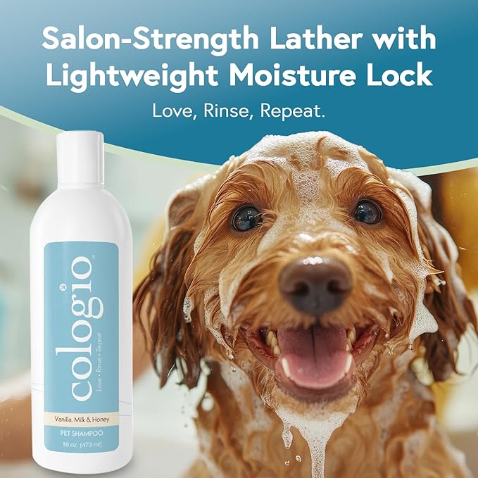 Dog Shampoo with Manuka Honey – Odor Eliminator & Itch Easing for Dry, Sensitive Skin – Gentle & Moisturizing Groomer-Developed Formula – Paraben-Free, Made in USA - 16 oz