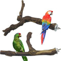 Allazone 2 PCS Natural Grape Stick Fork Bird Perch Bird Standing Stick Chewing Bird Toys Natural Grapevine Bird Cage Perch for Parrot Cages Toy for Cockatiels, Parakeets, Finches