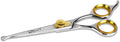 Sharf Dog Grooming Scissors, Gold Touch 6.5 Inch Straight Professional Dog Grooming Shear with Safety Round Tip