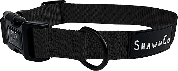 ShawnCo Dream Walk Dog Collar- Premium, Adjustable and Comfortable Pet Collar for Small, Medium, Large and Extra Large Dogs (M, Midnight)