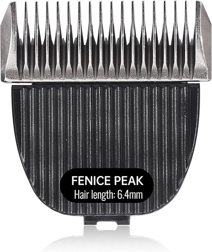 FENICE PEAK 5FC Low Noise Pet Dog Grooming Clippers Replacement Blade Ceramic Edge Detachable Steel Pet Clipper Blade with Cutting Length of 6.4mm 1/4'' (1 Count)