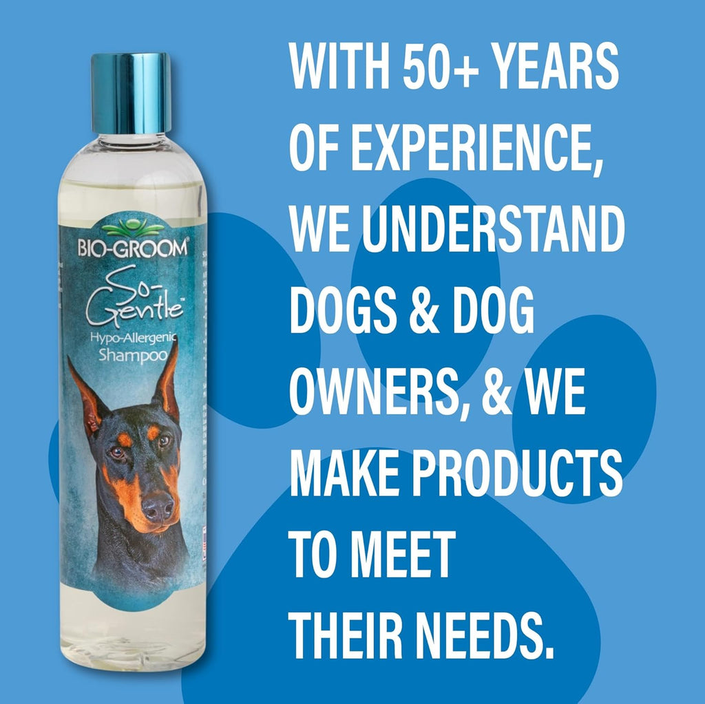 Bio-Groom So-Gentle Hypoallergenic Dog Shampoo - Tearless, Cat & Dog Bathing Supplies, Puppy Shampoo for Gentle Skin, Cruelty-Free, Made in USA, Tear-Free Dog Products - 1 Gallon