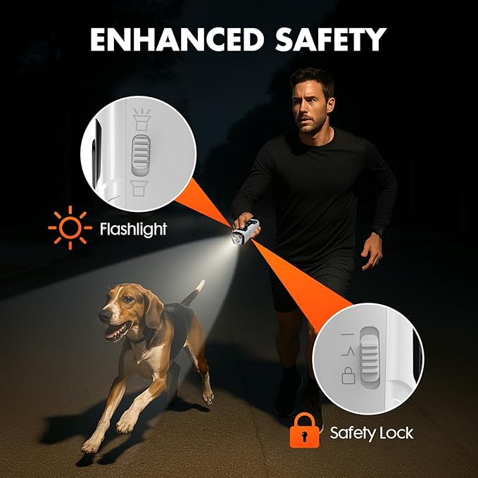 Dog Bark Deterrent Device- 3X Ultrasonic Anti Barking,6 Training Modes 23 FT Range–Barks No More Indoors Outdoors Behavior Correct Rechargeable,Compact,Safe, Humane Training for Dogs