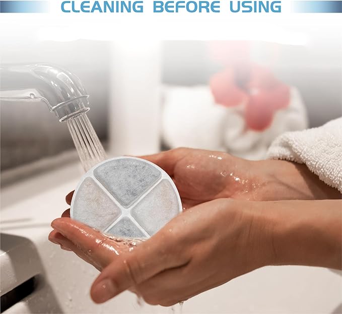 12 Pack Cat Water Fountain Filters Compatible with Pet Fountain Filters Replacement, Pet Filters for Water Fountain