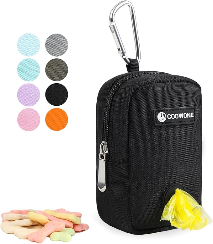 Dog Treat Pouch Dog Poop Bag Holder For Leashes, Pets Snack Container With Inner Mesh Bag, Puppy Supplies Perfect For Training And Walking - Hands Free Dog Waste Bag Dispenser -Dog Travel Accessories