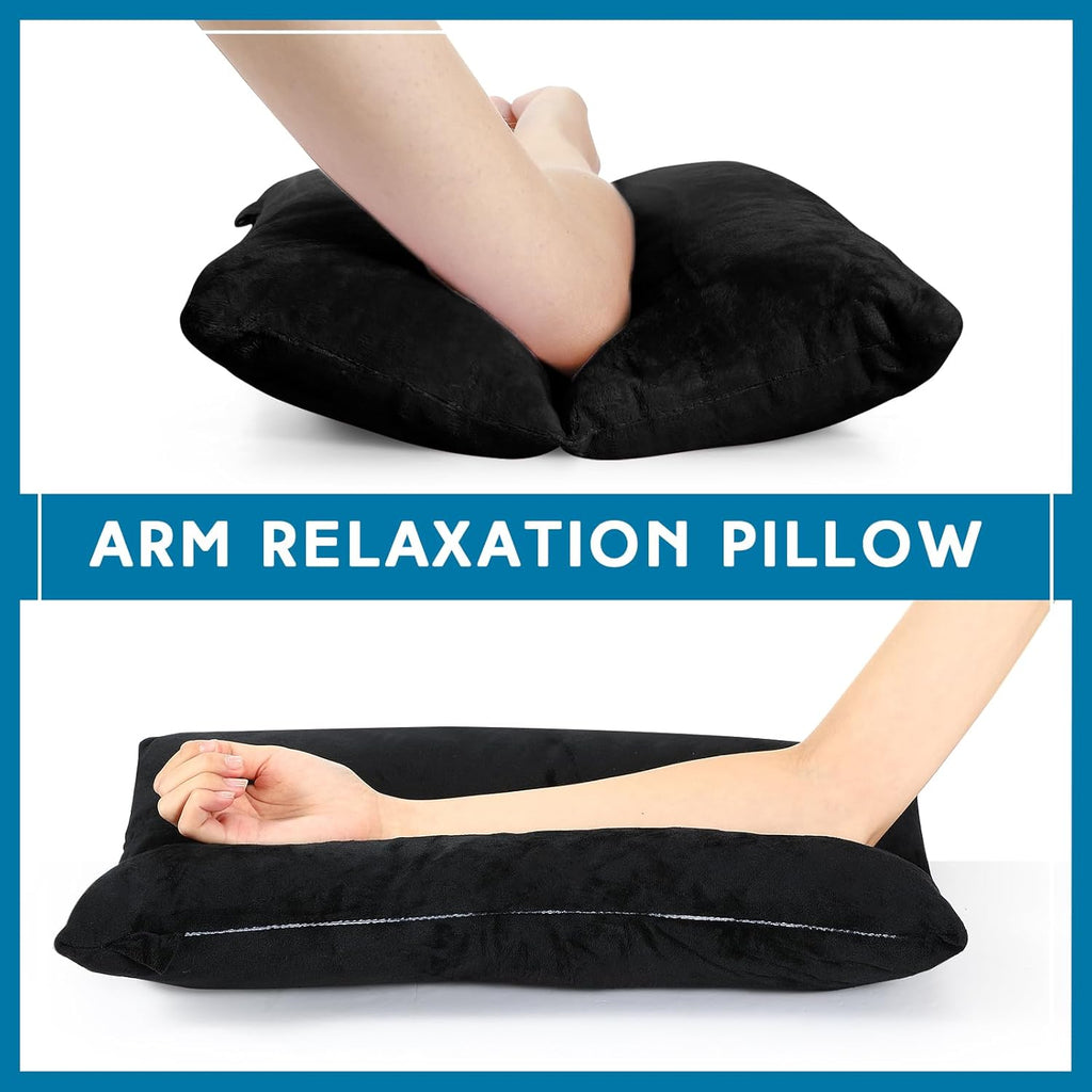 Soaoo Arm Pillows for Adults Pain Relief for Arm Pain Broken Post Surgery Soft Rest Support Pillow Leg Injury(Black)