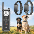 Wireless Dog Fence, Invisib Fence for Dogs Electric Fence 185 Days Standby Training Collar, Flash Light & Waterproof Portable Dog Perimeter Collar with 3 Training Mode for 2 Dogs Large Medium