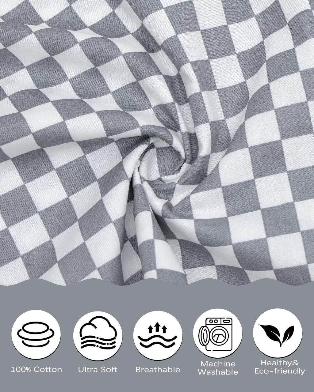 ALVABABY Toddler Pillowcases 2 Pack Organic Cotton Kids Pillow Cover Fit 13"x 18" or 12"x28" Envelope for Girl Boy Sleepy Travel 2TPW34A