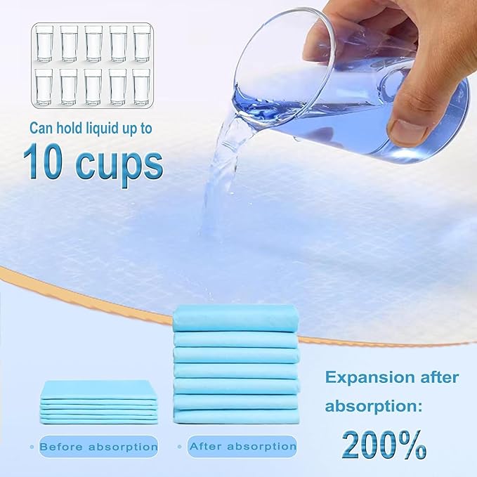 Extra Large Dog Pee Pads, 100 Pads 31"x36" Disposable Training Pads, Puppy Pads with high Absorbency and Leak-Proof Protection for House Training Cats,Rabbits,Dogs Leak-Proof Dog Pee Pads Extra Large