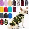 BEAUTYZOO Dog Fleece Vest Sweater Winter Jacket for Small and Medium Dogs with D-Ring Leash Cold Weather Coat Hoodie for XS S M Dogs Boy or Girls, Army Green XS