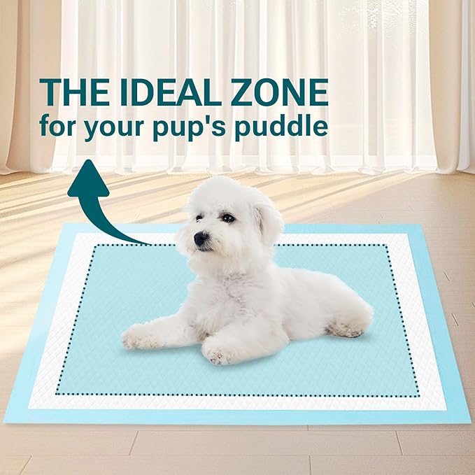 Super Absorbent Puppy Pads 22"x22" 30 Count, Quick Drying Dog Training Pee Pads, Disposable Underpads for Baby and Adults
