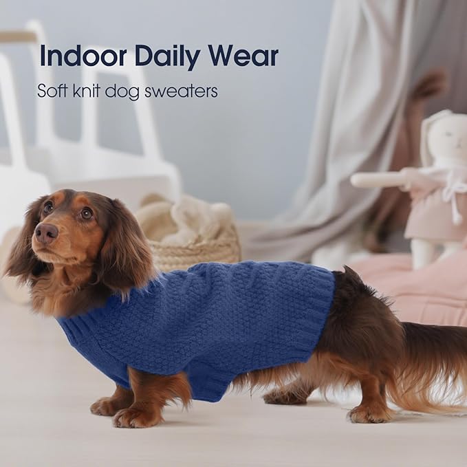 IECOii Extra Large Dog Sweater,XXXL Dog Sweater for Large Dogs Girl Boy,Xmas Dog Apparels Holiday Dog Sweater Large,Warm Dog Christmas Clothing Big Dog Sweaters for Labrador,Husky,Blue-3XL