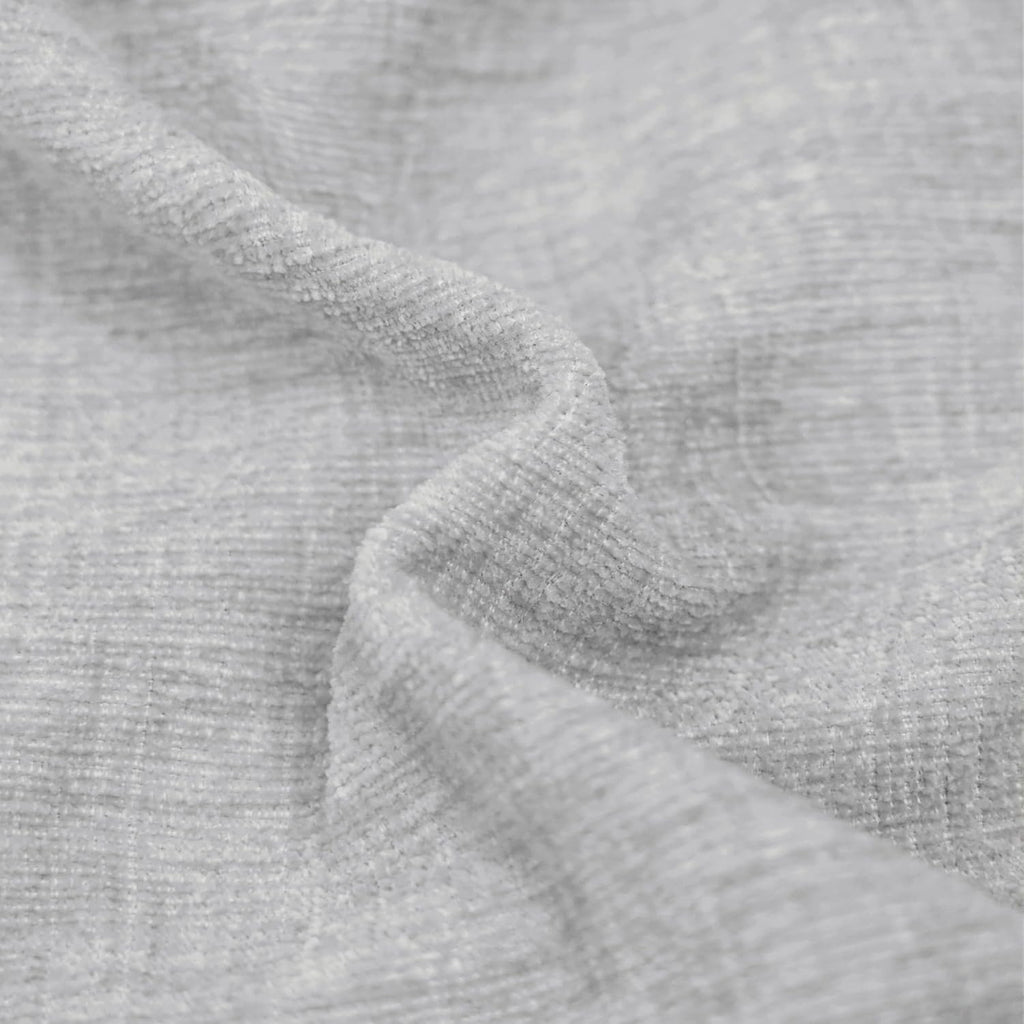 CaliTime Throw Pillow Covers Decorative 16 X 16 Inches Pack of 2 Cozy Solid Dyed Soft Chenille Cushion Cases with Pom Poms for Couch Sofa Bed Living Room Home Moonbeam Gray