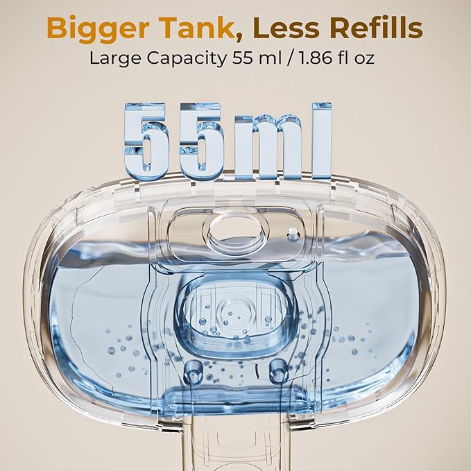 Pecute Steam Cat Brush, Self-Cleaning Cat Steam Brush with 2 Water Spray Modes, Large Capacity Tank, Dog Brush for Shedding Massaging Grooming, Cool Mist Only