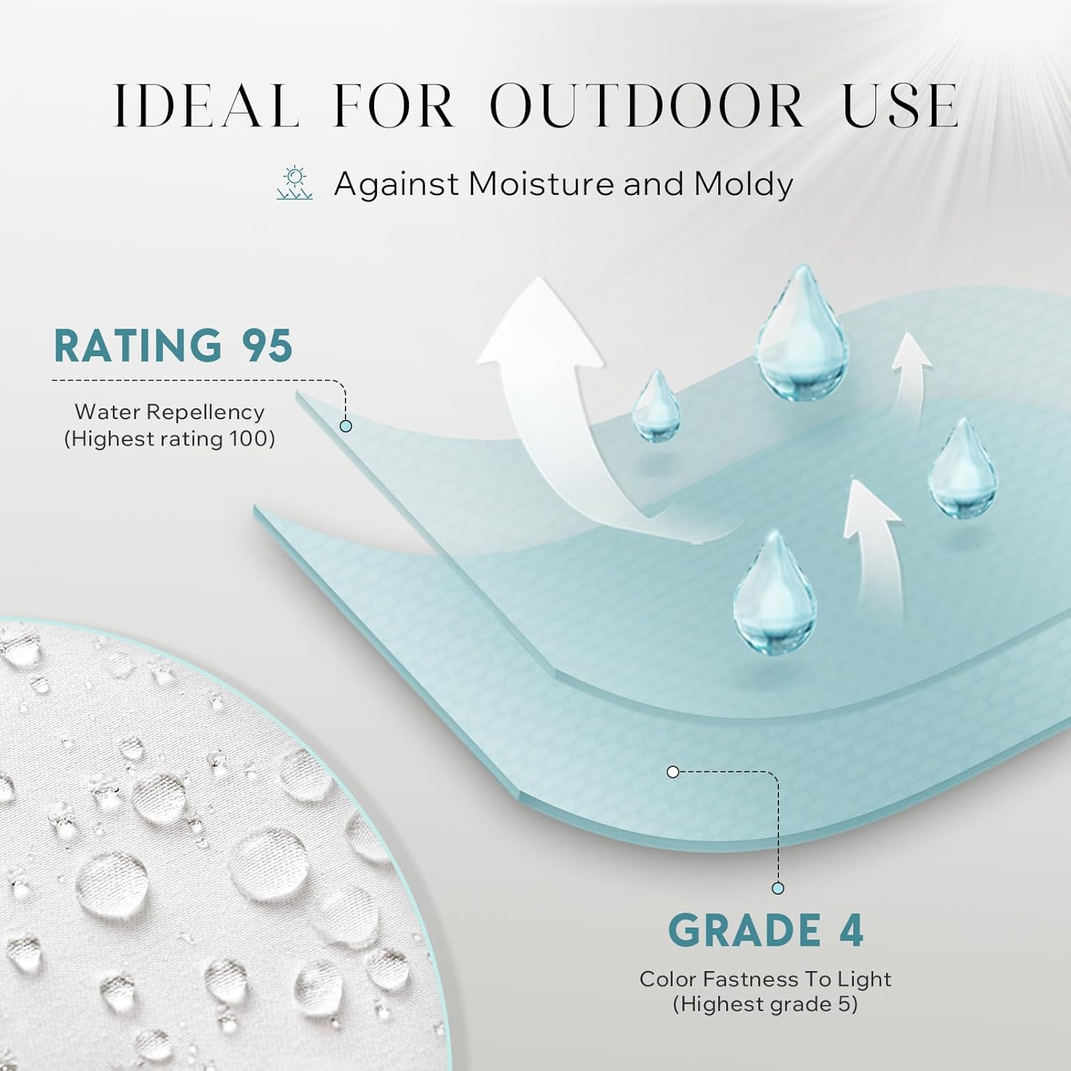 Phantoscope Pack of 4 Premium Dual Usage Outdoor Pillow Inserts, Waterproof Throw Pillows No Cover Needed, Colorful Decorative Couch Sham Cushion Stuffer Patio Couch Tent, Pink 18 x 18 Inches