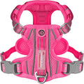 BARKBAY Dog Harness No Pull with ID Tag Pocket - Heavy Duty, Reflective, Easy Control for Large Dogs(Pink,XS)