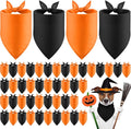 48 Pcs Halloween Color Dog Bandanas Bulk Sublimation Blank Bandanas for Dogs Heat Transfer Triangle Bibs DIY Scarf for Small Medium Large Puppy Pets Costume Photo Props Accessories Pet Shops