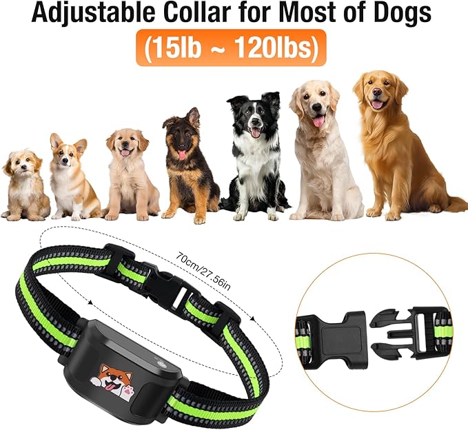 GPS + Wireless Dog Fence & Training Collar – No Subscription, App Geo-Fence 3280ft, 60-164ft Bluetooth Training, 3 Correction Modes, Auto Sleep/Wake, 7-Day Battery, 3-Dog Support (Black(3 Pack))