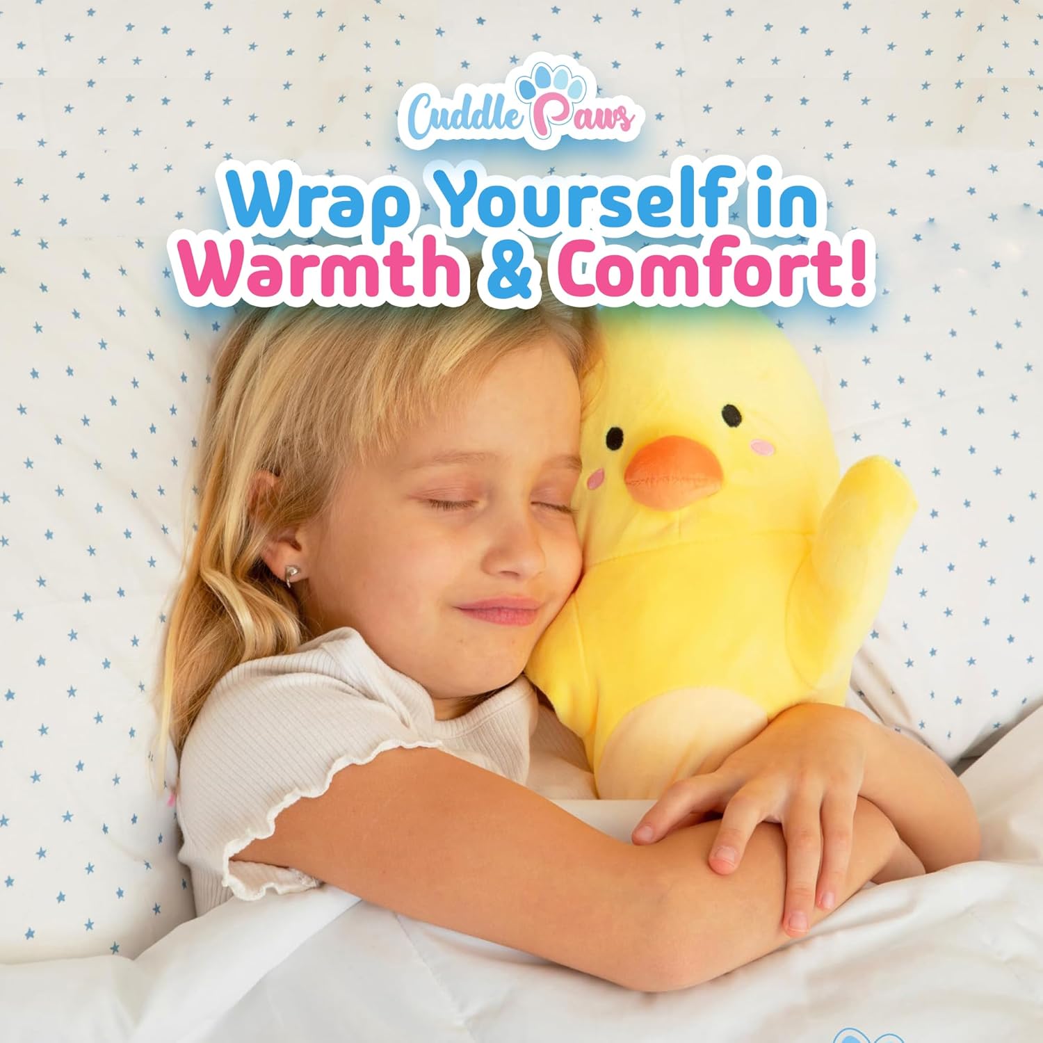 Duck Plush Body Pillow for Kids | Long Stuffed Animal Cuddle Pillow | Soft Hugging Toy | Plushie Gift for Girls & Boys | Long Plush Body Pillow for Sleep & Comfort | Large, 47 Inches