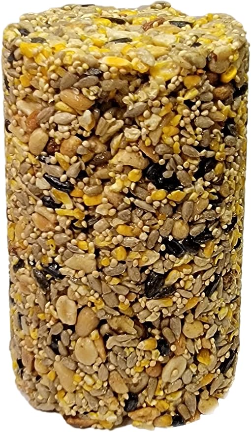 Songbird Treats Seed Tower 2 Packs | Bundle of 2 | 1.5-2 lb Seed Log Towers for Wild Birds (Woodpecker Crunch)