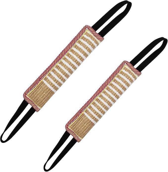 Storystore Dog Tug Toy Dog Training Bite Pillow Jute Bite Toy - Best for Tug of War, Puppy Training Interactive Play - Interactive Toys for Small and Medium Dogs