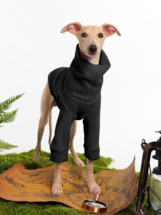 Dog Fleece Sweater Turtleneck Long Sleeve Pullover Sweatshirt Warm Puppy Clothes for Small Medium Dogs