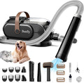 Bunfly Dog Grooming Kit with 13000kpa Strong Grooming & Vacuum Suction 99% Pet Hair,3L Capacity,11 Grooming Tools Dogs Cats and Other Animals,Home and Car Cleaning -Black