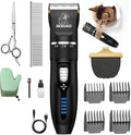 Cat Clippers, Professional Cat Grooming Kit, Cordless Cat Grooming Clippers for Thick Coats, Cat Hair Trimmer, Low Noise Cat Shaver Clippers, Quiet Pet Hair Clippers Tools for Cats Dogs (Black)