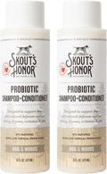 Skout's Honor Probiotic Pet Shampoo & Conditioner with Avocado Oil & Omega-3s, 97% Natural, Paraben & Sulfate-Free, Cruelty-Free, 16oz, Dog of The Woods, 2-Pack