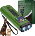 Dog Bark Deterrent Device, 65 FT Range,3X Ultrasonic Bark Deterrent Device & Ultrasonic Dog Trainer - Anti-Barking Device with Color Display, Safe & Effective Alternative to Bark Collars - Green