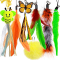ChunlongFour Cat Accessories for Indoor Cats Simulation Bird Interactive Cat Toys String Toy 7pcs Cat Toy Replacements Cat Stuff Various Sets Cat Feather Toys