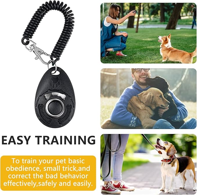SZO Dog Treat Pouch with Pet Training Clicker, Dog Training Treat Pouch with Waist Belt Clip, Magnetic Closure, Hands-Free Training - Camo