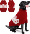 Queenmore Warm Dog Sweater, Soft Pet Knitwear, Knitted Pullover, Winter Pet Clothes for Small Medium Dogs Cats