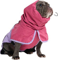 Spark Paws Dog Raincoat, Waterproof Windproof Rain Jacket, for Small Medium Large Extra Large Dogs, Reflective Breathable Full-Body Coverage Dry Suit - Pink Lilac Purple - XL