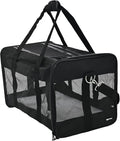 Amazon Basics Soft-Sided Mesh Pet Travel Carrier for Dog, Cat, up to 16 pounds, 16.5" L x 10.6" W x 11" H, Black