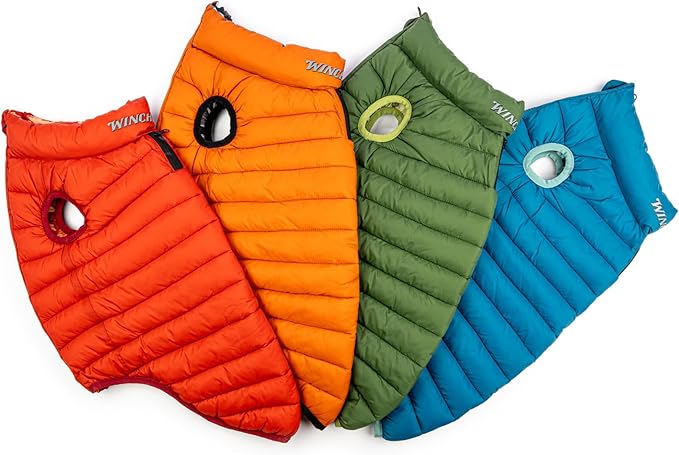 Winchester Pet Premium Reversible Dog Puffer Vest, Black, Extra Large