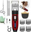 Cat Clippers for Matted Hair, Cat Grooming Kit, Cordless Cat Shaver for Long Hair, Low Noise Paw Trimmer, Cat Hair Trimmer for Grooming,Quiet Pet Hair Clippers Tools for Cats Dogs (Red)