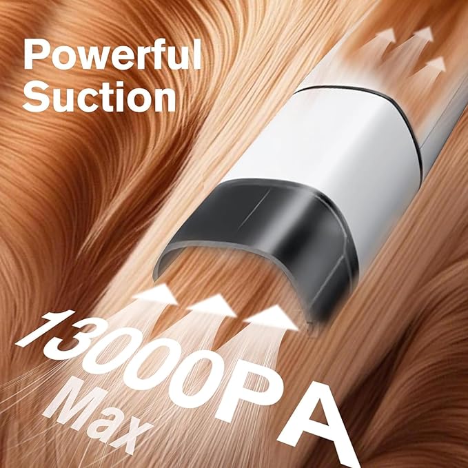 Cordless Dog Grooming Vacuum, Pet Grooming Kit with Clippers Nail Grinder 5 Pet Grooming Tools,2.2L Dust Cup,Low Noise,Dog Vacuum for Shedding Grooming for Home Outdoor Car