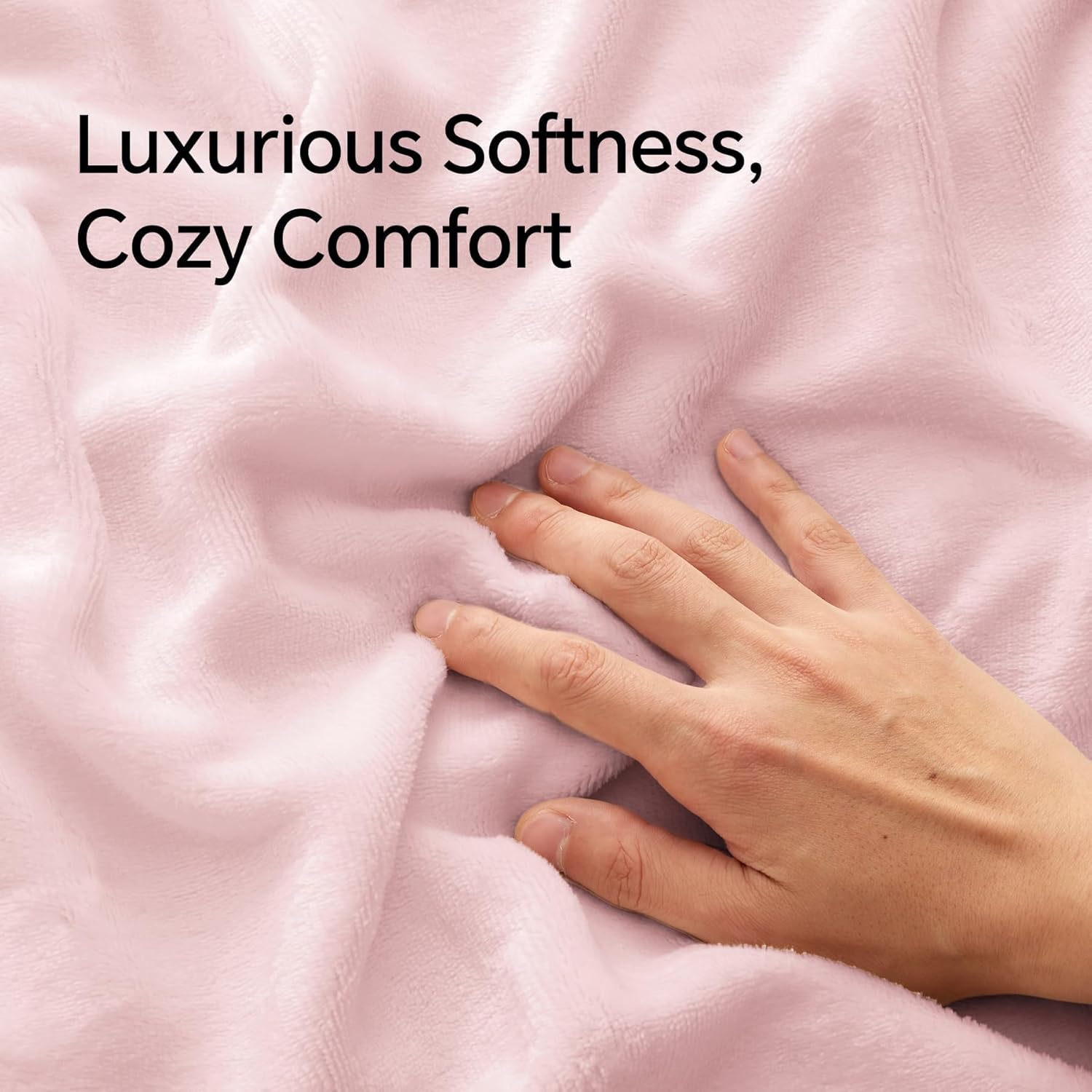 BEDELITE Flannel King Size Pillow Cases Set of 2, Super Soft Fleece Pillowcases with Zipper for Bedroom, Sofa, Couch,Luxury Cozy Fuzzy Velvet Pillow Shams for All Seasons(20x36 Inches,Pink)