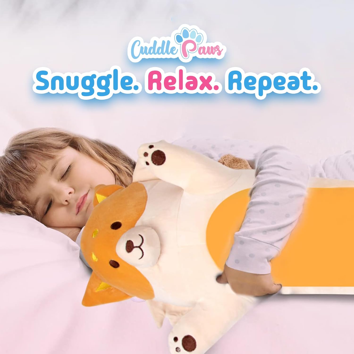 Fox Plush Body Pillow for Kids | Long Stuffed Animal Cuddle Pillow | Soft, Cute Hugging Toy | Plushie Gift for Girls & Boys | Long Plush Body Pillow for Sleep & Comfort | Medium, 35 Inches