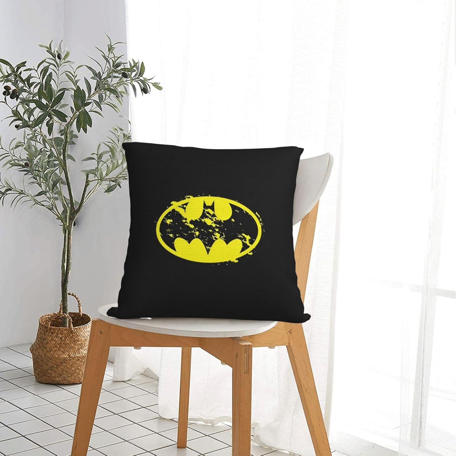 Bat Throw Pillow Covers 18x18 inches Cushion Covers for Couch Home Bed Living Room Decorative Pillow Cases