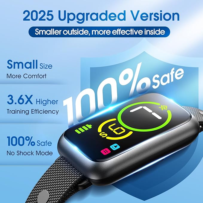 1S Stop Barking Smart Dog Bark Collar, Humane Anti Barking Device with Beep & Vibration, 7 Adjustable Sensitivity, Ultra-Light Bark Collar for Small Medium Large Dogs IP67 Waterproof Indoor Outdoor