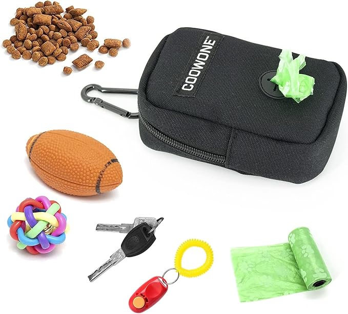 Dog Treat Pouch Dog Poop Bag Holder For Leashes, Pets Snack Container With Inner Mesh Bag, Puppy Supplies Perfect For Training And Walking - Hands Free Dog Waste Bag Dispenser -Dog Travel Accessories