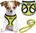 YIMEIS Dog Harness and Leash Set, No Pull Soft Mesh Pet Harness, Reflective Adjustable Puppy Vest for Small Medium Large Dogs, Cats (Fluorescent Yellow, X-Small (Pack of 1)